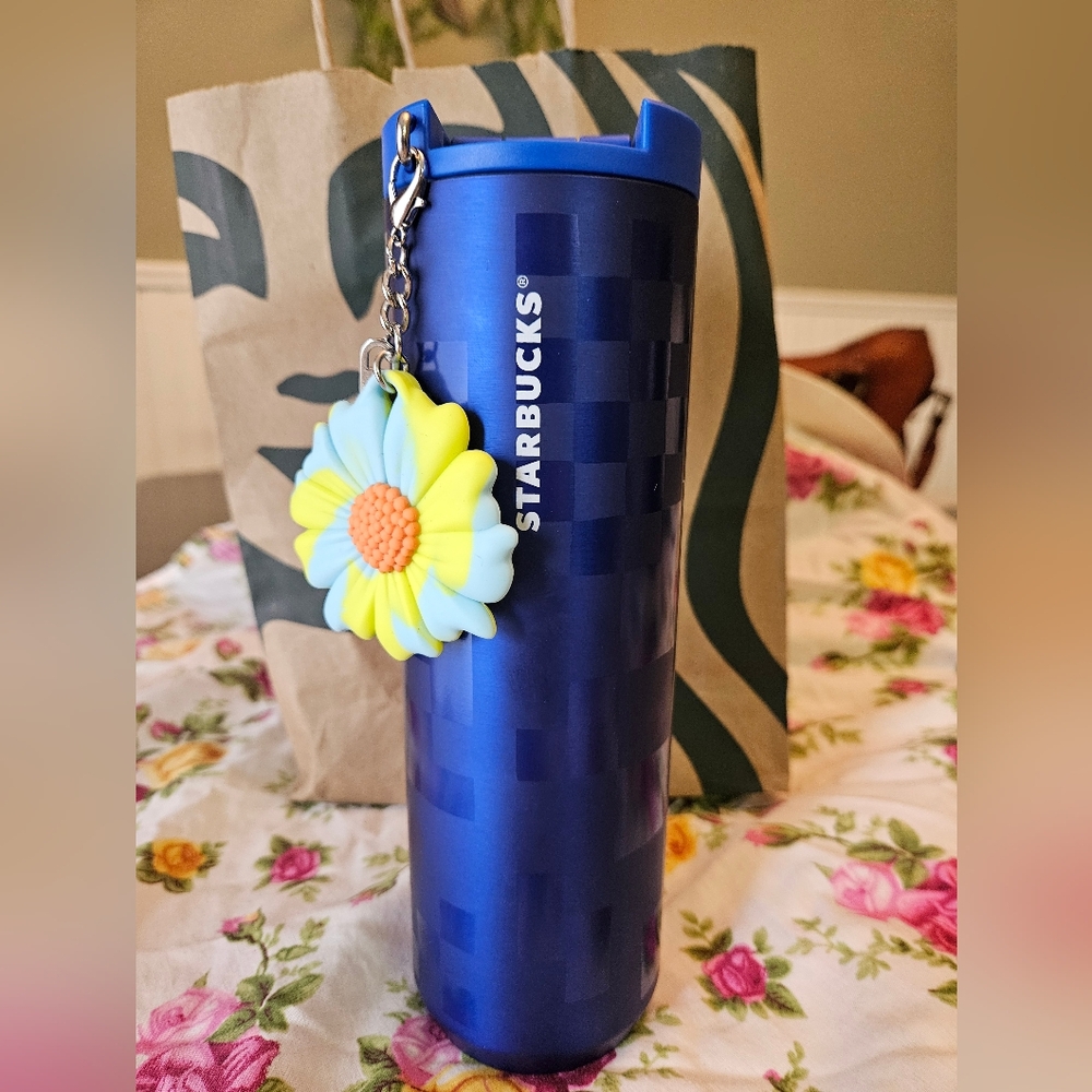 Starbucks royal blue vacuum seal tumbler